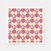 Niedliches Pomegranatpapier Napkins Serviette (Vorderseite)