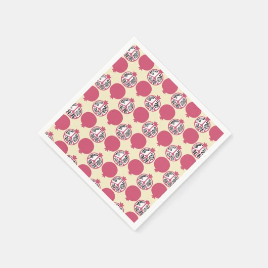 Niedliches Pomegranatpapier Napkins Serviette (Ecke)