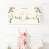 Niedliches Pony Cream Baby Dusche Begrüßungszeiche Banner (Insitu)