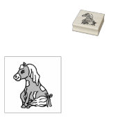 Niedliches Pony Farm Animal Gummistempel (Stempel)