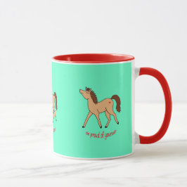 Niedliches Pony, um selbst zu zitieren Tasse