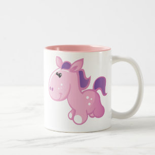 Niedliches Pony Zweifarbige Tasse