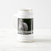 Niedliches Ponyfoto Bierglas (Vorderseite Links)
