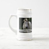 Niedliches Ponyfoto Bierglas (Links)