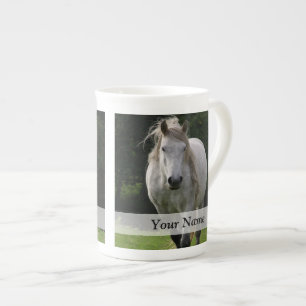Niedliches Ponyfoto Porzellantasse