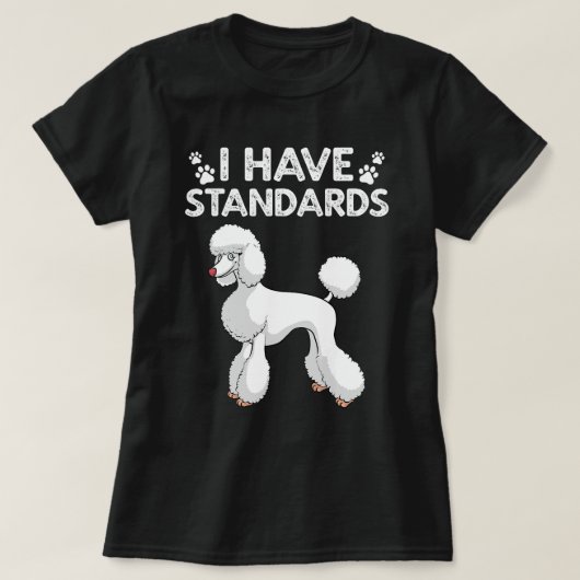 Niedliches Poodle-Design für Männer - Frauen - Sta T-Shirt (Design vorne)