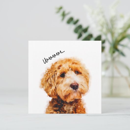 Niedliches Poodle-Dog-Muster (Stehend Vorderseite)