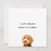 Niedliches Poodle-Dog-Muster (Rückseite)