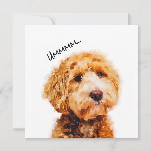 Niedliches Poodle-Dog-Muster (Vorderseite)