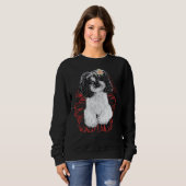 Niedliches Poodle essenziell Sweatshirt (Vorne ganz)