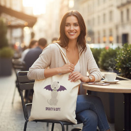 Niedliches Poodle Halloween Tote Bag Tragetasche