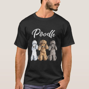 Niedliches Poodle I Caniche Puppy Hund Gift Women  T-Shirt
