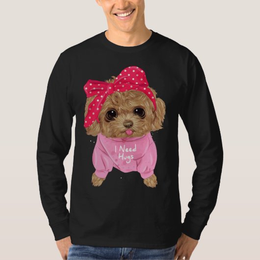 Niedliches Poodle T-Shirt (Vorderseite)