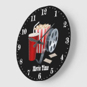 niedliches Popcorn-Add-on Große Wanduhr (Winkel)