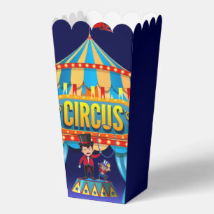 Niedliches Popcorn des Circus Party Geschenkschachtel