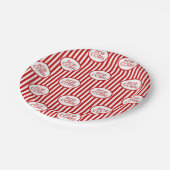 niedliches Popcorn-Party Pappteller (Schrägansicht)