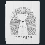Niedliches Porcupine Einfache Linie Zeichnend Indi iPad Hülle<br><div class="desc">Dieses niedliche,  benutzerdefinierte iPad Gehäuse weist eine whimsikale Linie auf,  die von einer Porcupine gezeichnet wird. Personalisieren Sie es mit Ihrem Namen in einer lustigen Schreibmaschinentypografie. Tolle Geschenkidee!</div>