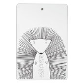 Niedliches Porcupine Einfache Linie Zeichnend Indi Mini Klemmbrett (Rückseite)