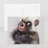 Niedliches Porcupine Postkarte (Vorne/Hinten)