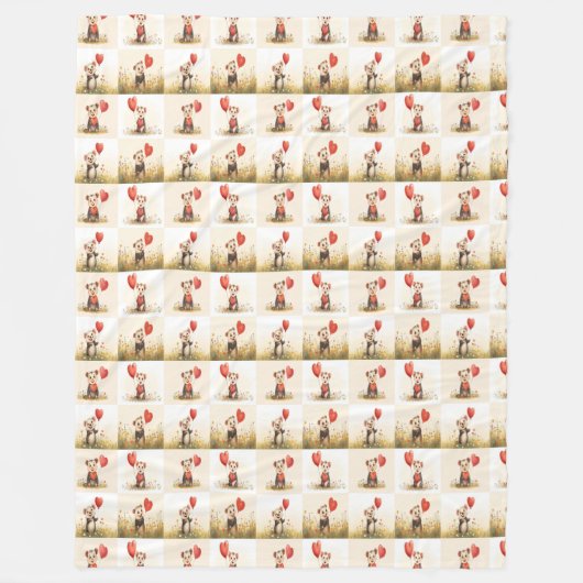 Niedliches Possum Muster Fleece Blanket (Vorderseite)