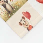 Niedliches Possum Muster Fleece Blanket (Ecke)