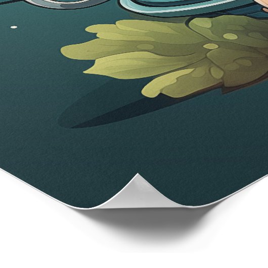 Niedliches Poster des Astronauten (Ecke)