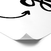 Niedliches Poster für Ananas (Ecke)