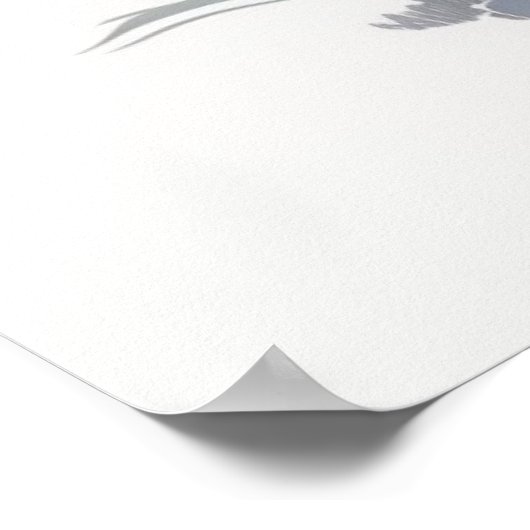 Niedliches Poster für Welpen (Ecke)