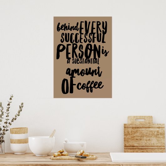 niedliches Poster im Coffeeshop (Küche)