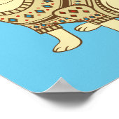 Niedliches Poster | Niedliches Hundepuster | Hund (Ecke)