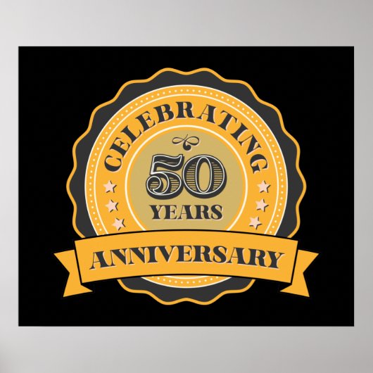 niedliches Poster zum 50. Jahr (Vorne)