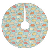 Niedliches Prägemuster Polyester Weihnachtsbaumdecke (Vorderseite)