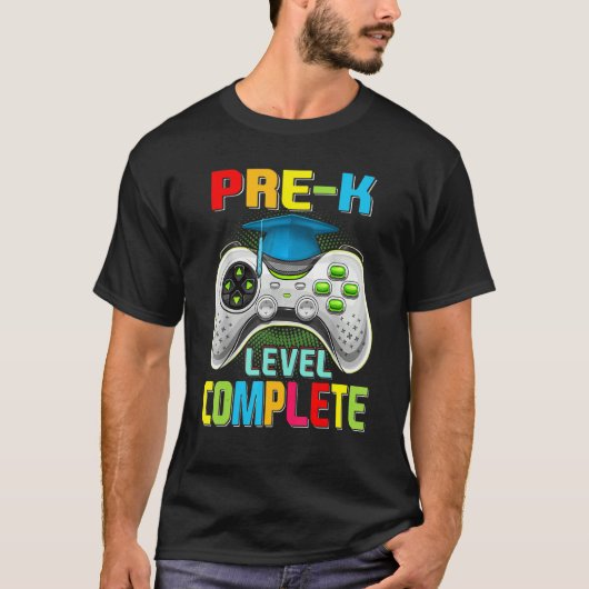 Niedliches Pre-K Level Complete Gamer Abschluss Vi T-Shirt (Vorderseite)