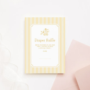 Niedliches Preppy Baby Stroll Diaper Raffel Dankeskarte