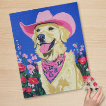 Niedliches Preppy-Dog-Puzzle