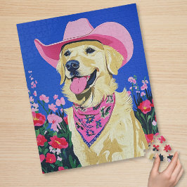 Niedliches Preppy-Dog-Puzzle Puzzle