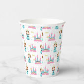 Niedliches Princess Castle Pattern Girly Pappbecher (Rechts)