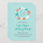 Niedliches Probe-Dinner im Seekränz Einladung (Vorne/Hinten)