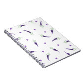 Niedliches Provence Aquarelllavender Header-Notebo Notizblock (Rechte Seite)