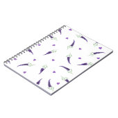Niedliches Provence Aquarelllavender Header-Notebo Notizblock (Linke Seite)