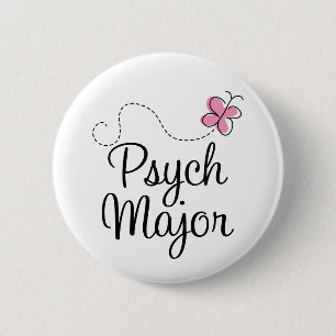 Niedliches Psych bedeutendes Geschenk Button