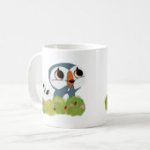 Niedliches Puffsteindesign Kaffeetasse (Vorderseite Links)