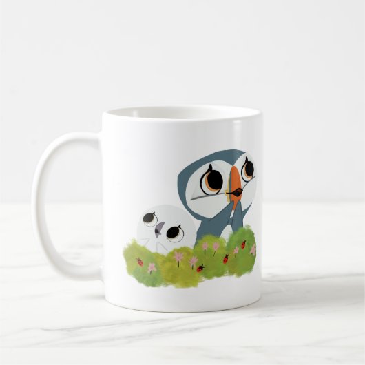 Niedliches Puffsteindesign Kaffeetasse (Links)