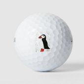 Niedliches Puffvogelwild Golfball (Vorderseite)
