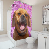 Niedliches Puggle Duschvorhang (Beispiel)