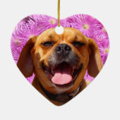 Niedliches Puggle Keramik Ornament (Hinten)