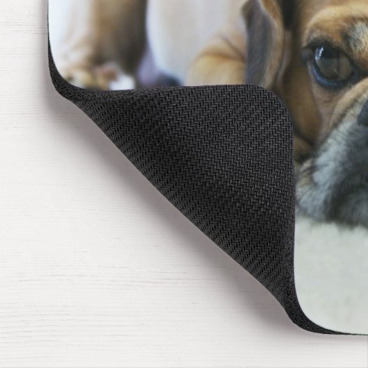 Niedliches Puggle Mousepad (Ecke)