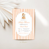 Niedliches Pumpkin Baby Shower Girl Einladung