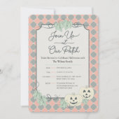 Niedliches Pumpkin-Halloween-Party Einladung (Vorderseite)