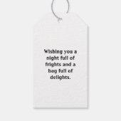 Niedliches Pumpkin Happy Halloween Geschenkanhänger (Rückseite)